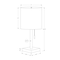Monarch Specialties Lighting, Set Of 2, 17 in.H, Table Lamp, Nickel Metal, Ivory / Cream Shade I 9649 - alternate 4